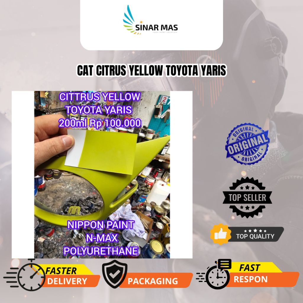Cat CITRUS YELLOW TOYOTA YARIS cat mobil cat PU cat Nippon Paint cat polyurethane cat Custom cat Toy