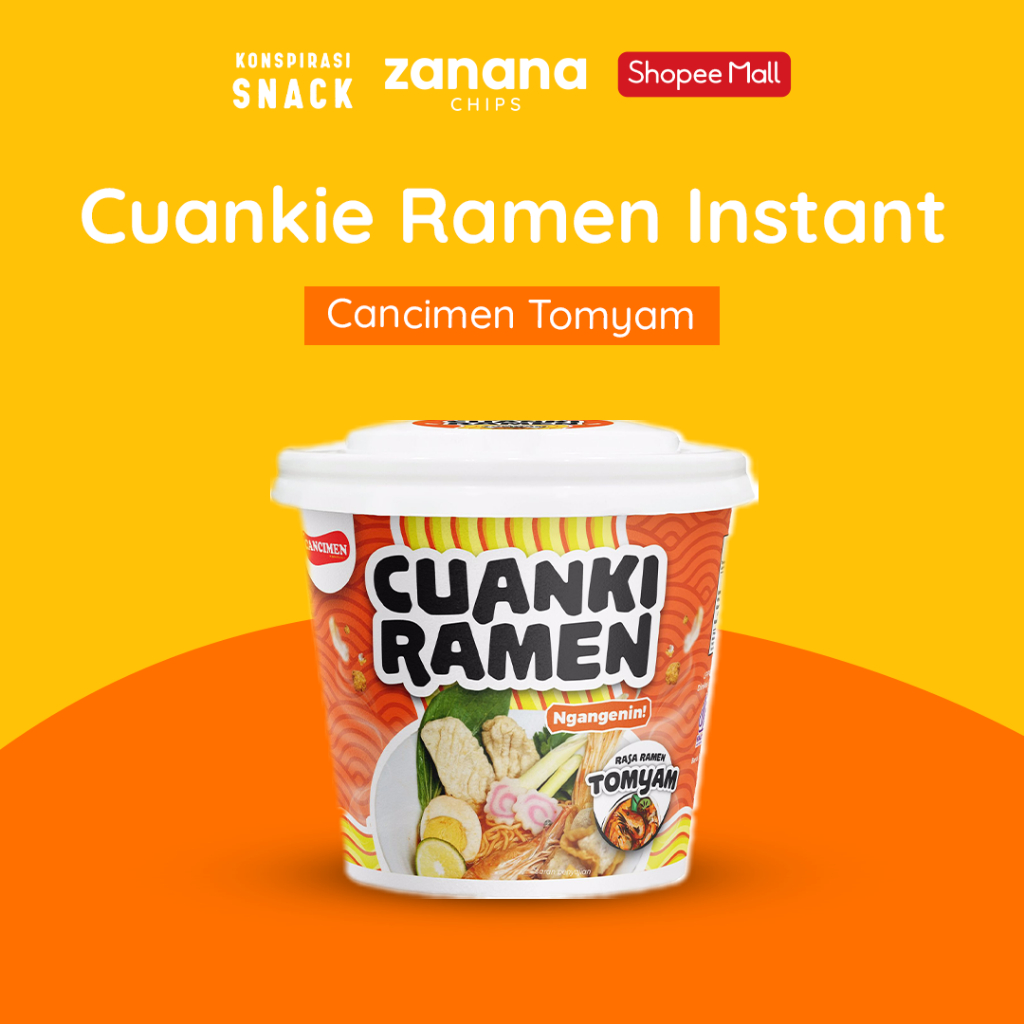 

Cancimen Tomyam - Cuankie Ramen Instant | Rasa Khas Bandung yang Bikin Ketagihan 75g