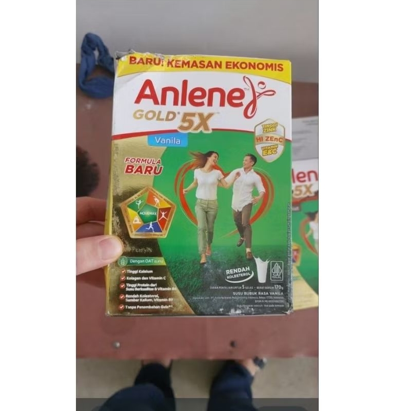 

Anlene Gold 5x susu bubuk VANILA 170g EXP 9 JAN 2027