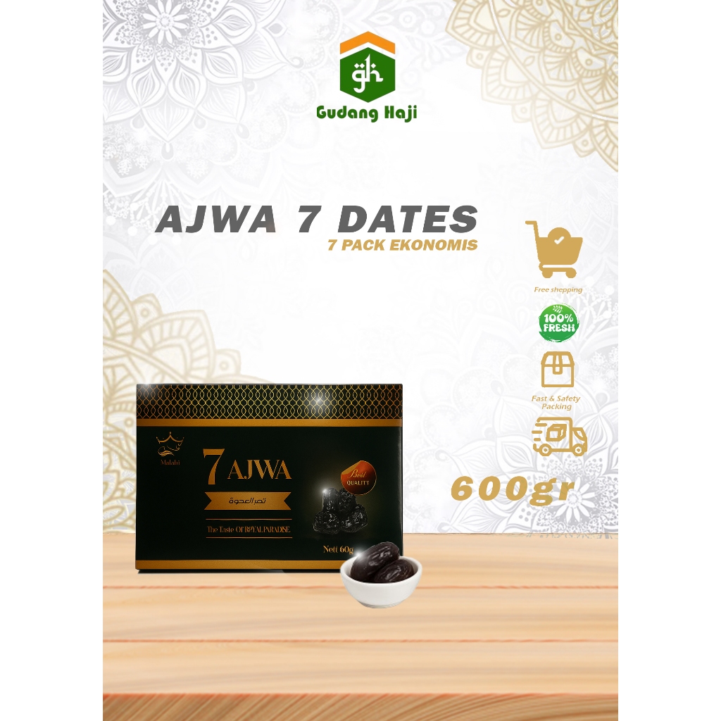 Kurma Ajwa 7 Dates Mz Untuk Daily