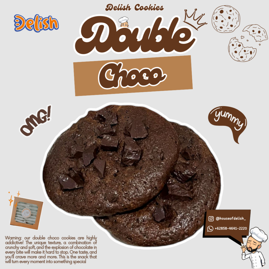 

Delish Double Choco Cookies
