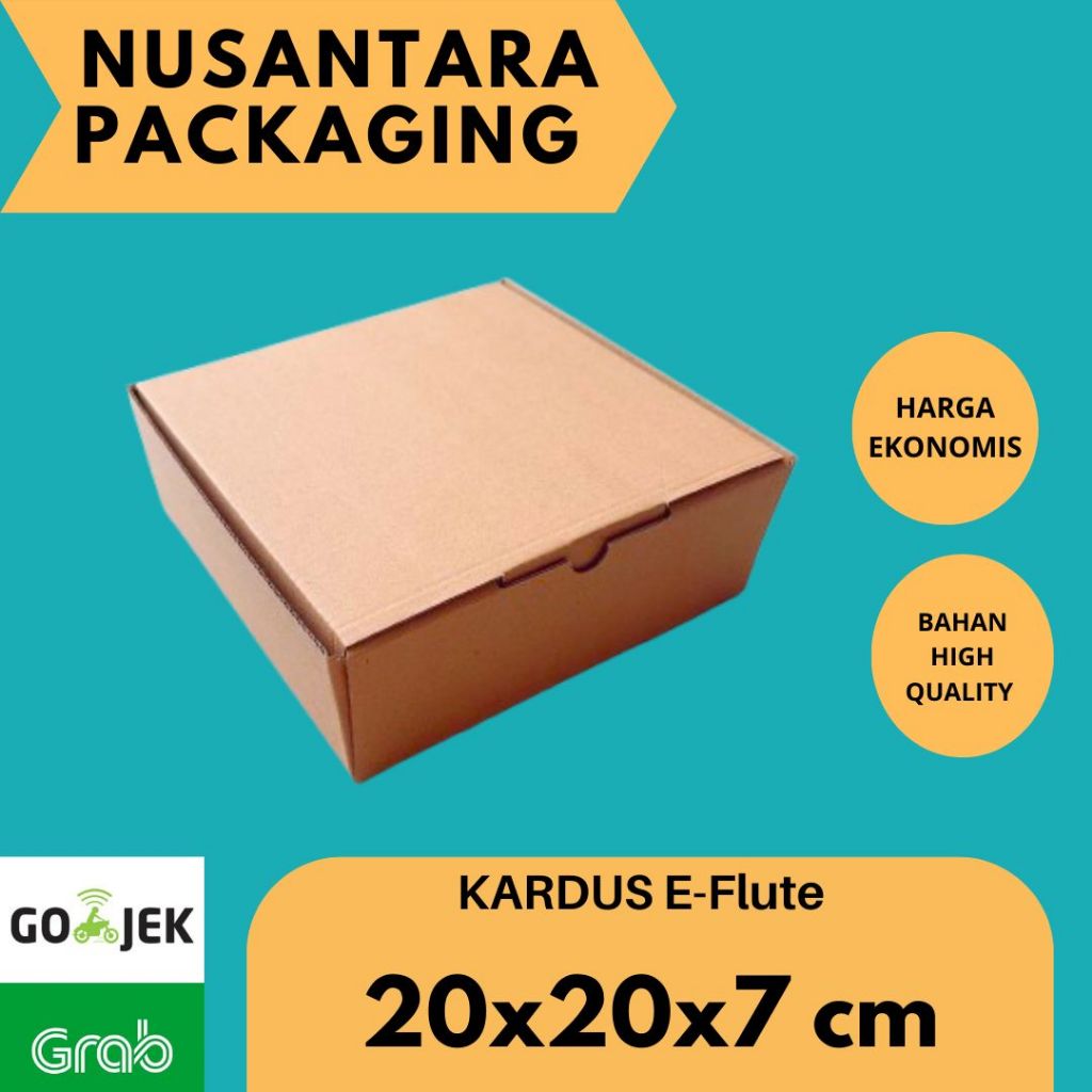 

KARDUS 20x20x7 cm / BOX KARTON CORUGATED DIE CUT / AKSESORIS