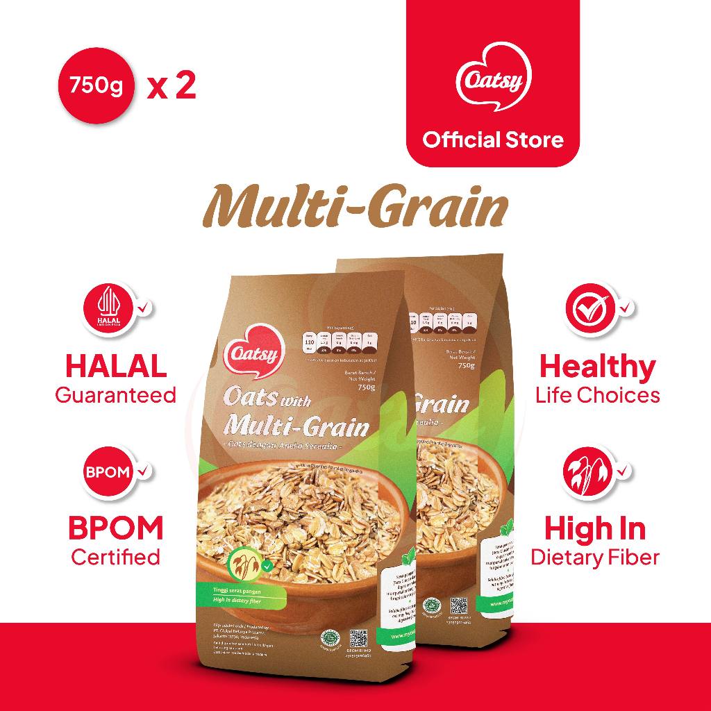

OATSY Oats With Multi Grain 750gr (Double Pack)