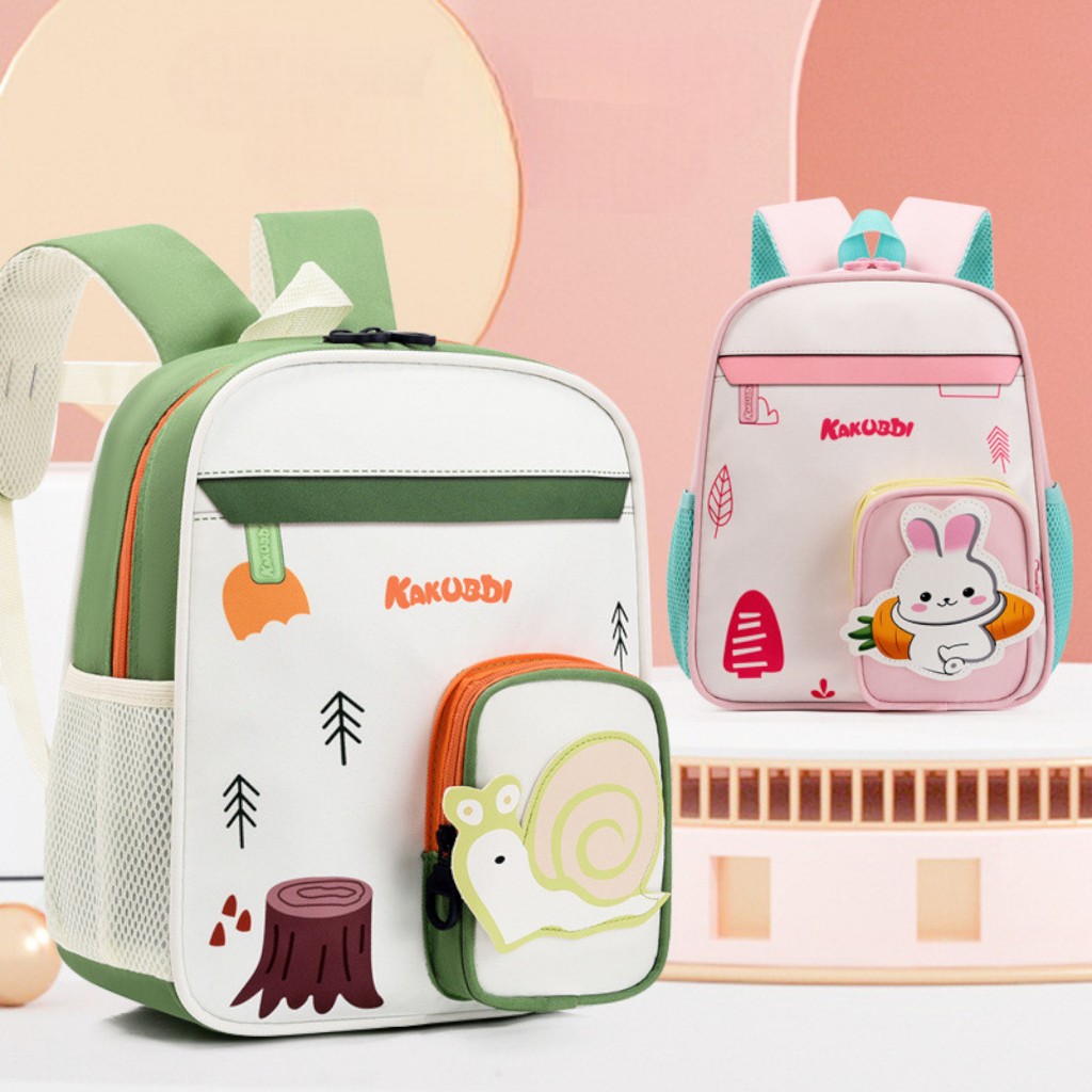 batamall - TAS RANSEL ANAK SEKOLAH PREMIUM IMPORT CUTE TRAVEL CARTOON KAKUBDI FULL PRINTED #TA2528 B