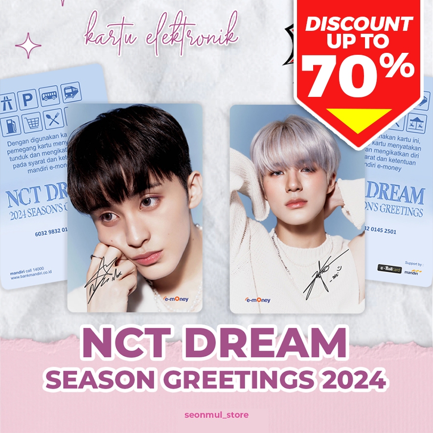 EMONEY NCT DREAM SEASON GREETING 2024 BRIZZI FLAZZ TAPCASH / NCT DREAM SG24 / SG 24 DREAMIES TAP CAS