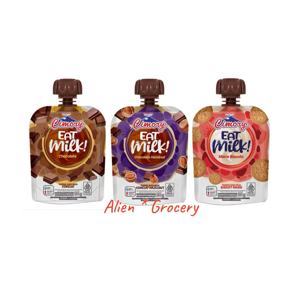 

CIMORY Eat Milk Chocolate Hazelnut Marie Coklat Puding 80gr