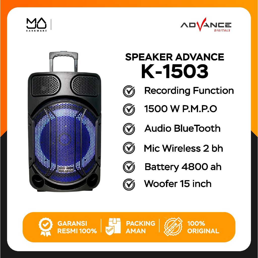 Speaker Advance K1503 Meeting Bluetooth Salon Aktif - Garansi Resmi