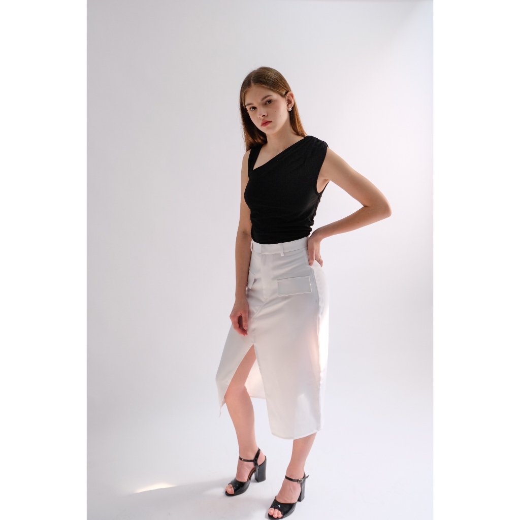 Celine Skirt | Rok Midi Slit Celine