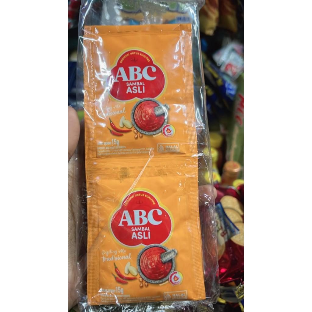 

1 Pak Sambal Asli Abc Sachet 10 Sachet x 15 Gr