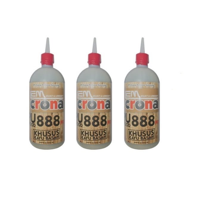 

Lem kayu CRONA PU 888 500gr LEM KAYU BASAH Wood glue