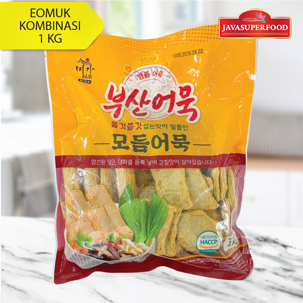 

MIGA Eomuk Kombinasi 1 Kg / Odeng Kombinasi Korean/ Eomuk / Fish Cake 1 Kg HALAL