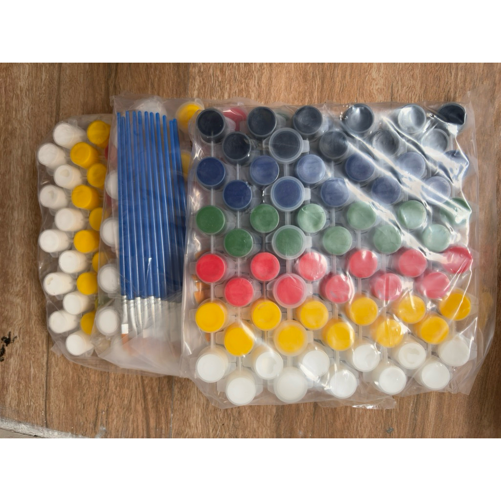 

10 CAT AKRILIK SET ISI 6 TUBE KANVAS LUKIS CANVAS PAINT ACRYLIC COLOR CAT AIR KUAS FLAT