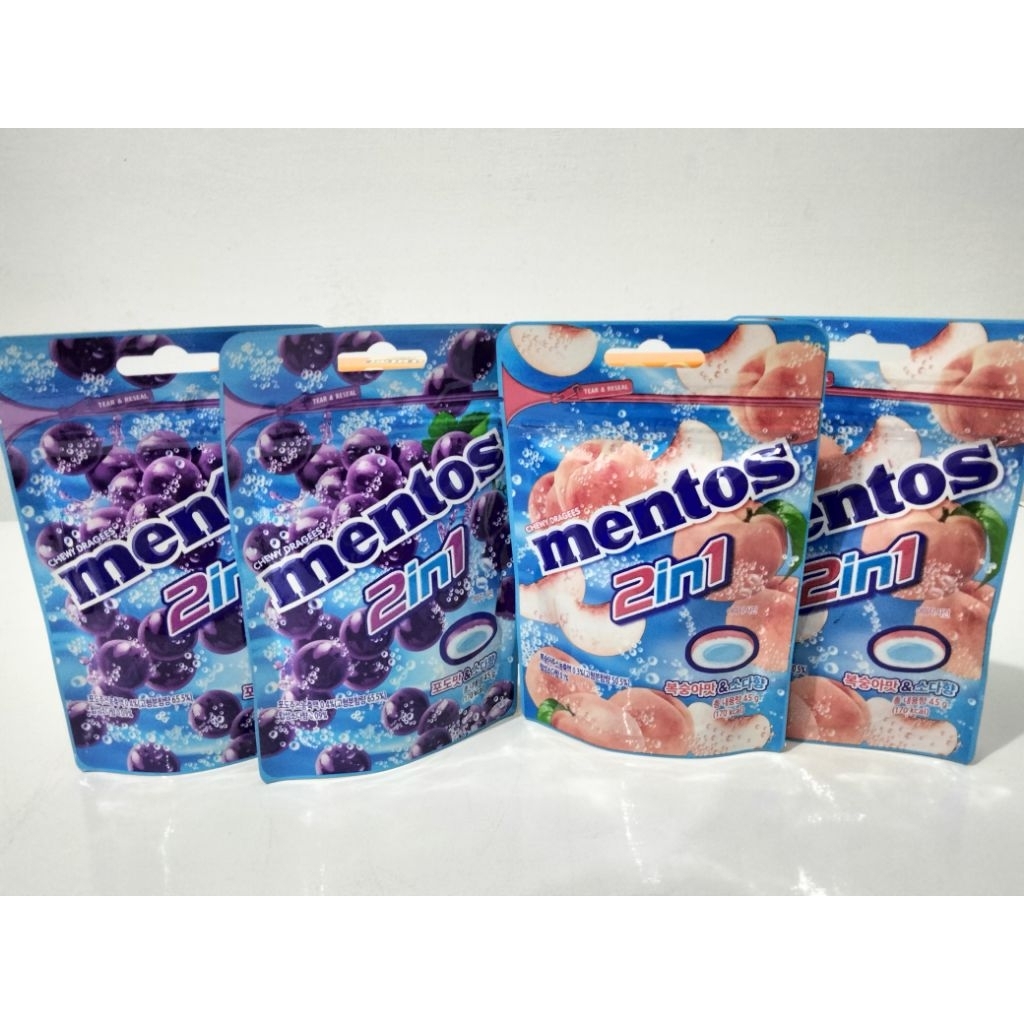 

Mentos 2in1 Chewy Dragees – Permen Kenyal 2 Rasa dalam 1