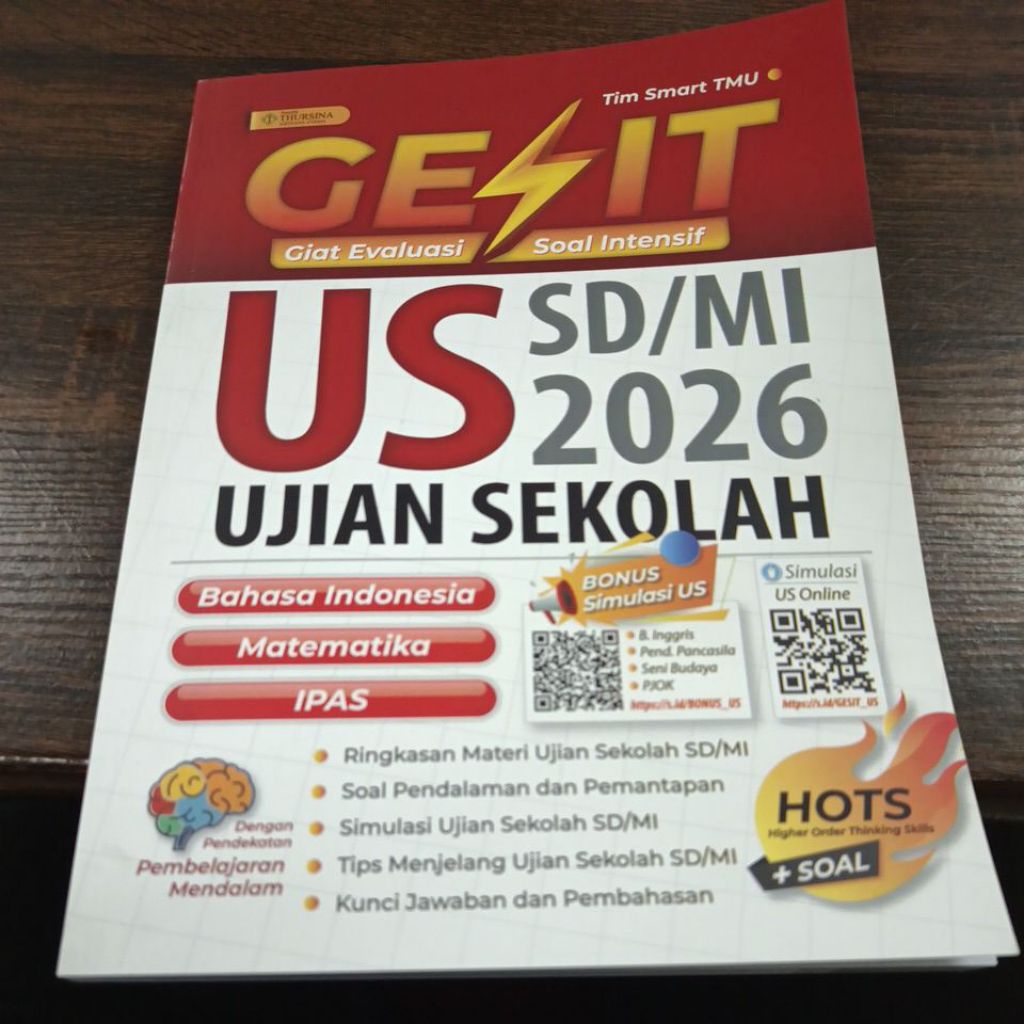 

buku gesit giat evaluasi soal intensif US sd / mi 2026 ujian sekolah