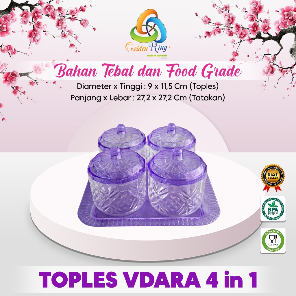 Toples Vdara/Toples Murah/ Toples Kue/ Toples Kue Kering / Toples lebaran