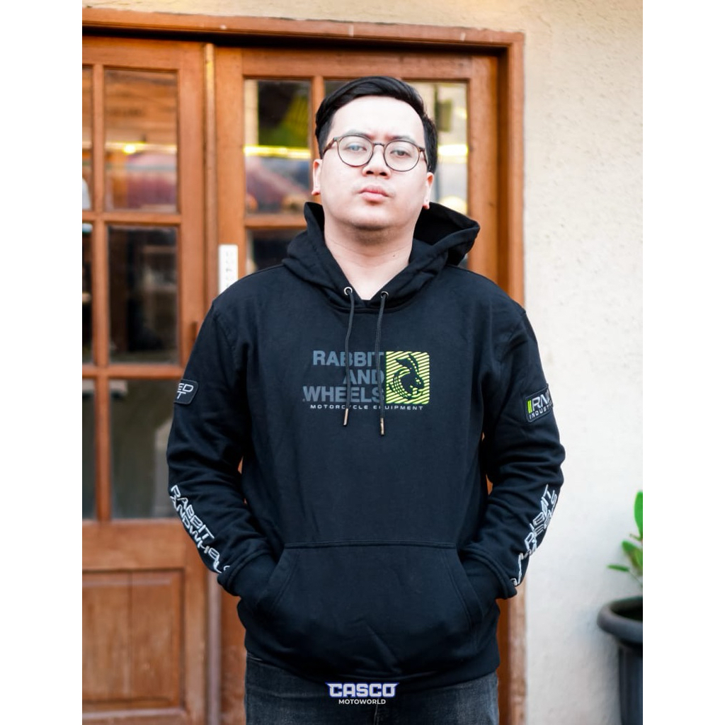 Rabbit and Wheels Hoodie Torque Yellow