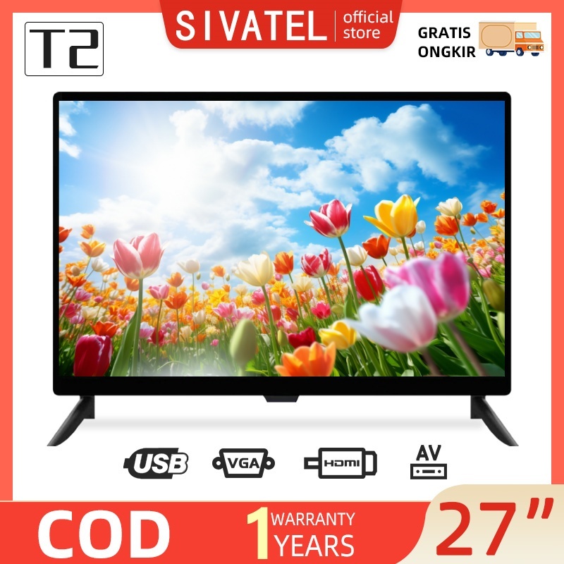 Sivatel TV Led Digital 27 inch FHD Ready Murah TV Led 27 inch Digital TV Terbaru Murah Promo