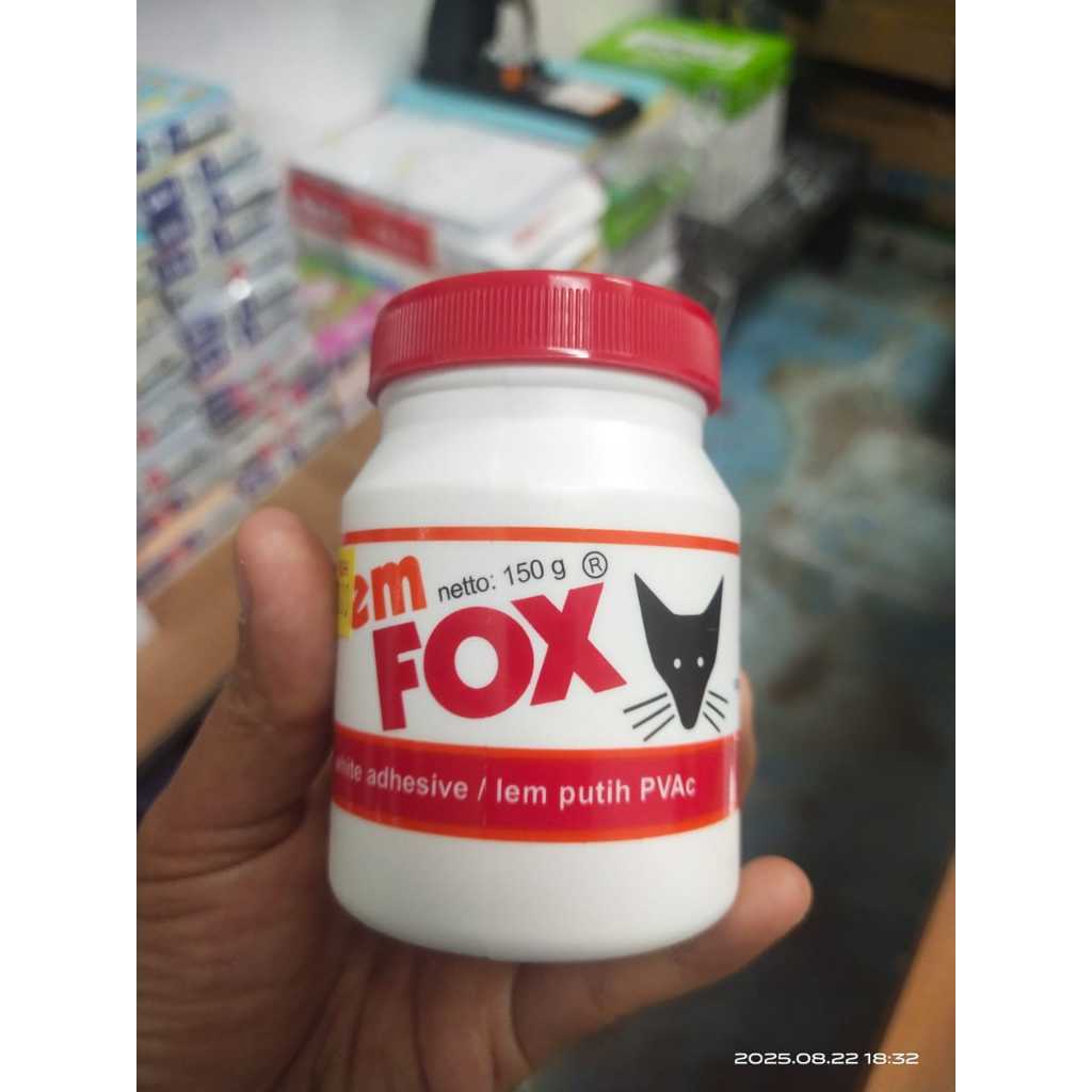 

Lem Fox PVAc Botol 150 Gram / Lem Fox Putih Serbaguna Terbaik