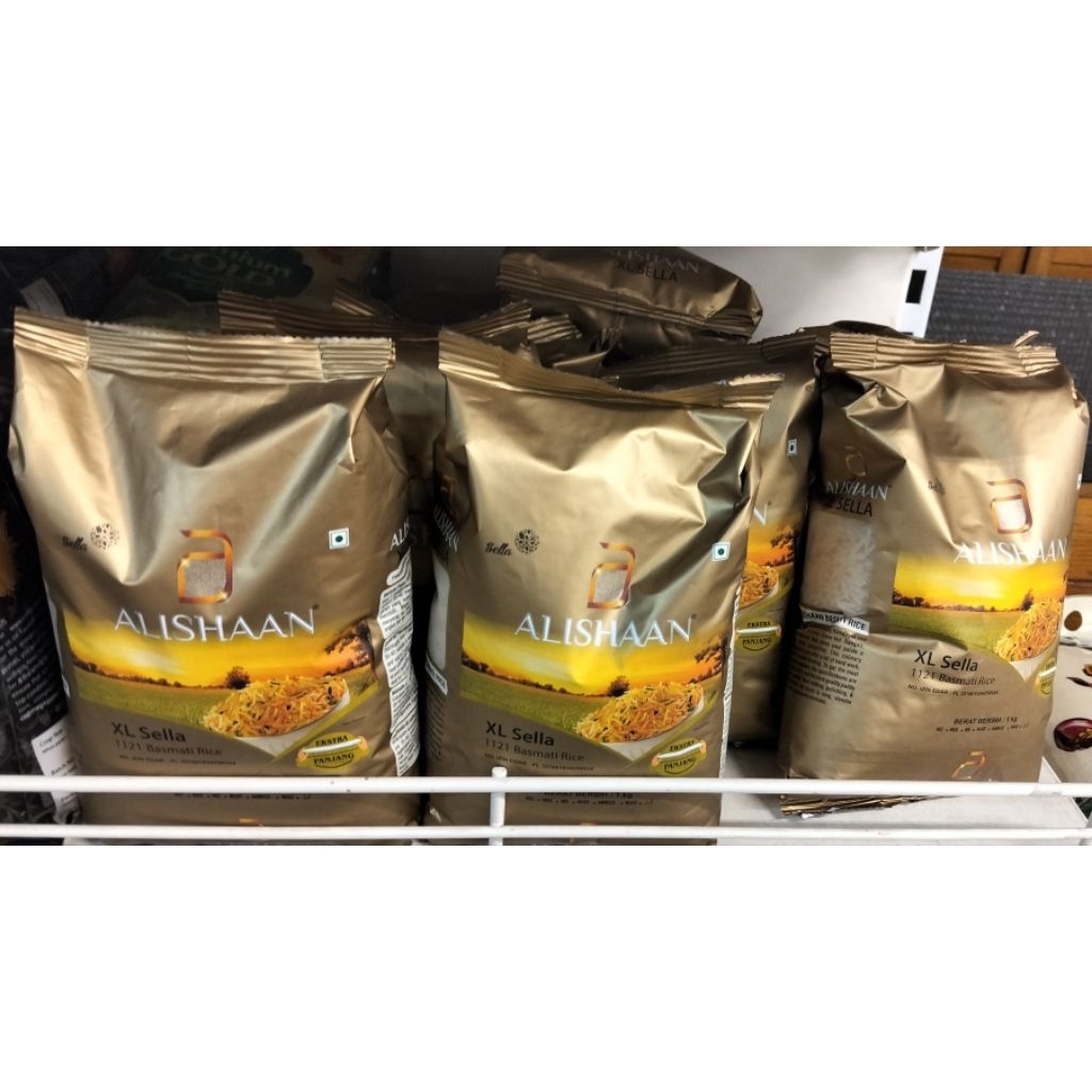 

Beras Alishaan basmati sella rice 1kg