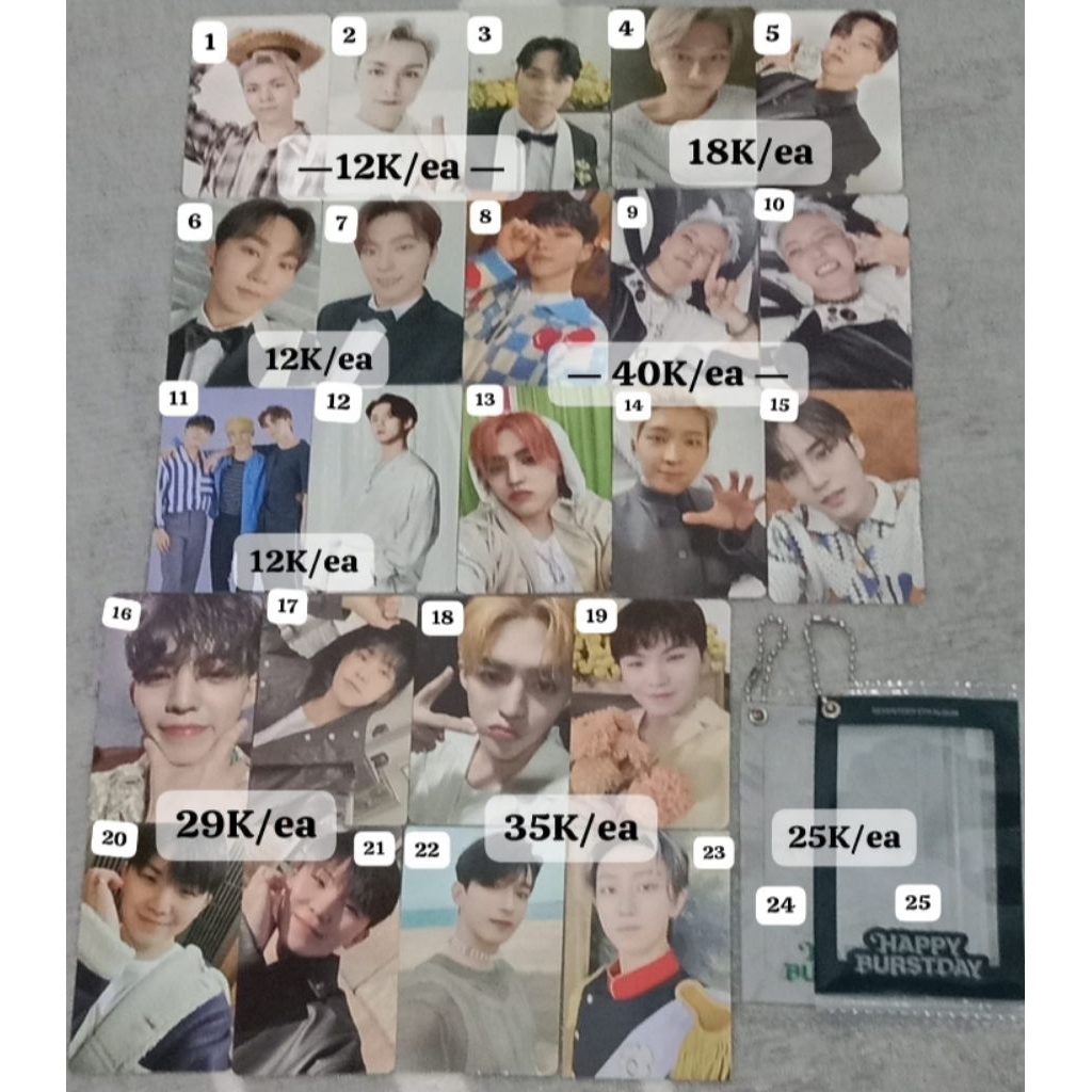 [BACA DESKRIPSI] PHOTOCARD SEVENTEEN OFFICIAL SCOUPS JEONGHAN JOSHUA JUN HOSHI WONWOO WONU WOOZI THE