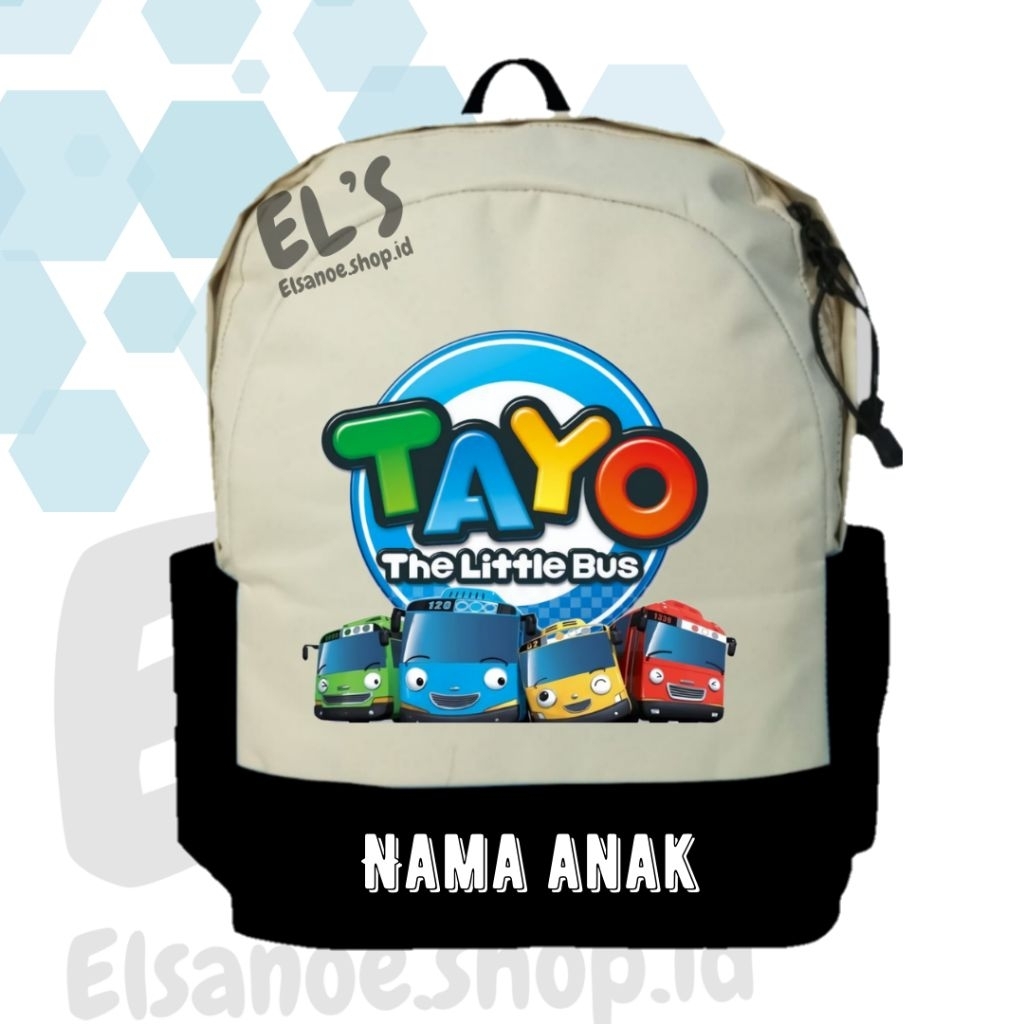 Tayo Ransel Karakter Anak | Ransel Anak Tayo | Tas Anak Karakter Tayo | Tas Anak SD Karakter Tayo | 