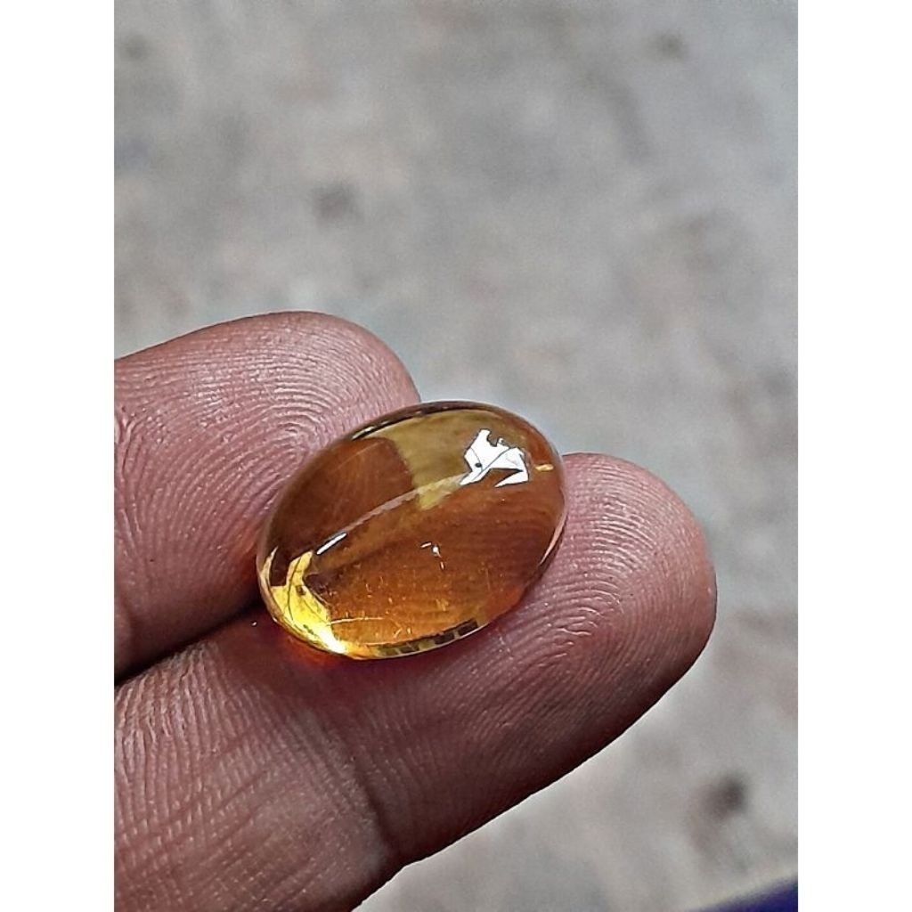 batu akik lepasan kecubung kuning