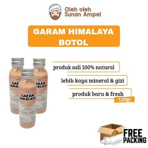 

GARAM HIMALAYA MURNI KEMASAN BOTOL 120GR PREMIUM KAYA NUTRISI & ANTIOKSIDAN BAGUS UNTUK KESEHATAN