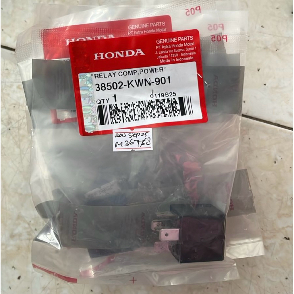 38502-KWN-901 Relay Comp Power Relay Pengisian Vario PCX 125 150