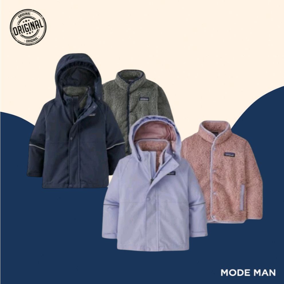 Patagonia Baby All Seasons 3-in-1 Jacket – Jaket Bayi 3-in-1, Jaket Hangat Tahan Air, Pakaian Musim 