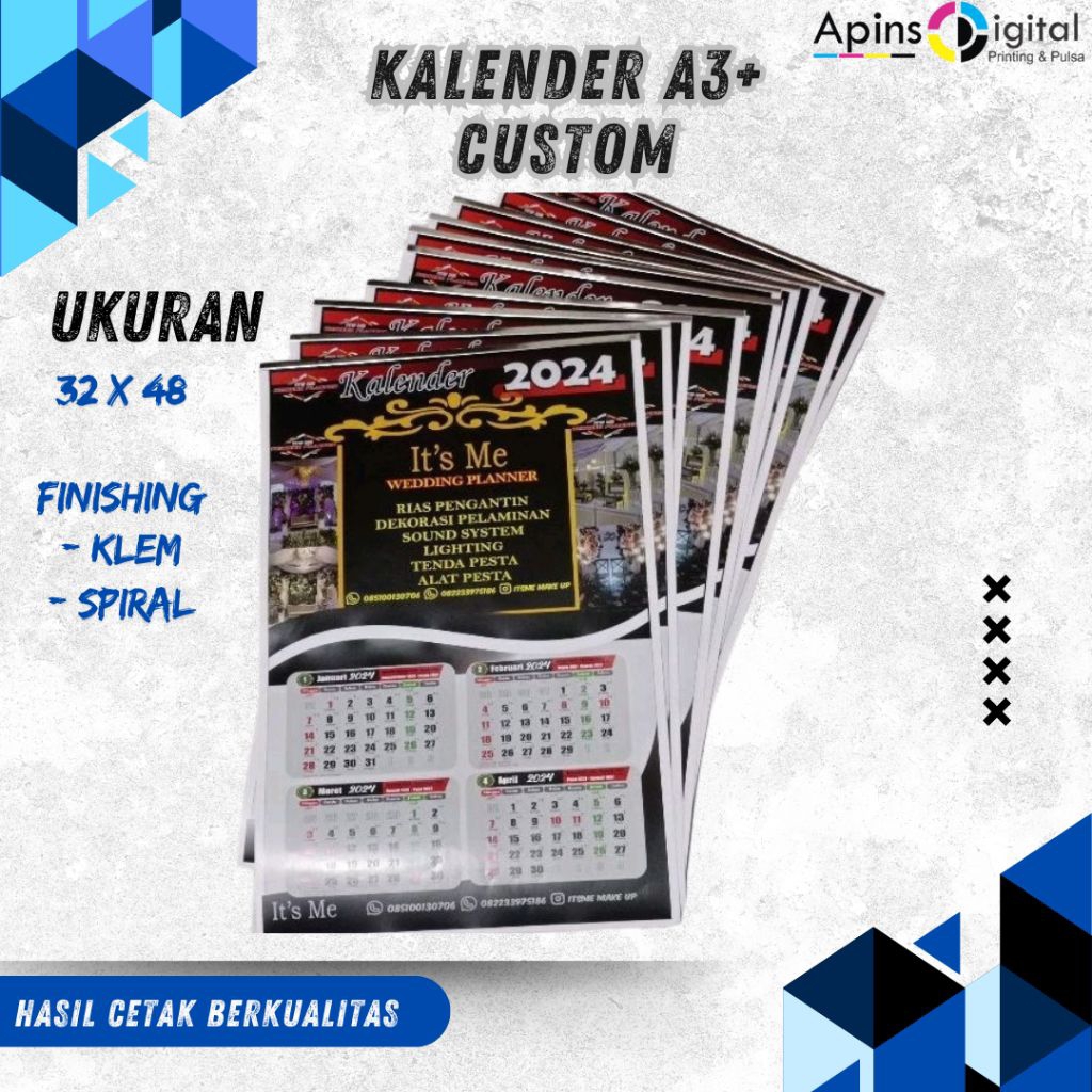 Kalender Dinding Custom /kalender Sudah ada Template Sehingga Free desain