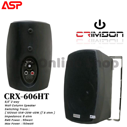 CRIMSON CRX-606HT CRX606HT CRX 606 HT Salon Pasif Spiker Speker Speaker Passive 6,5 inch 2 way 8 ohm