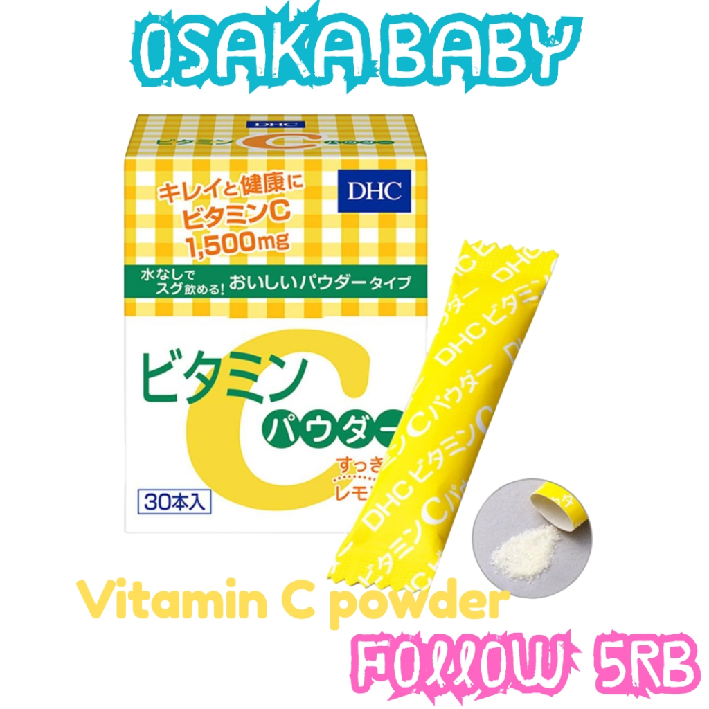 DHC Vitamin C Powder Jepang Suplemen Kulit Cerah Antioksidan Bubuk Vitamin untuk Kulit Cerah Sehat
