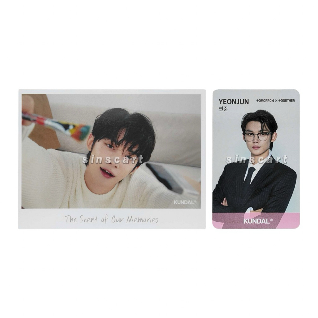 Official TXT x Kundal Polaroid & ID Card PC Member Set | Tomorrow x Together / TXT Yeonjun Soobin Be
