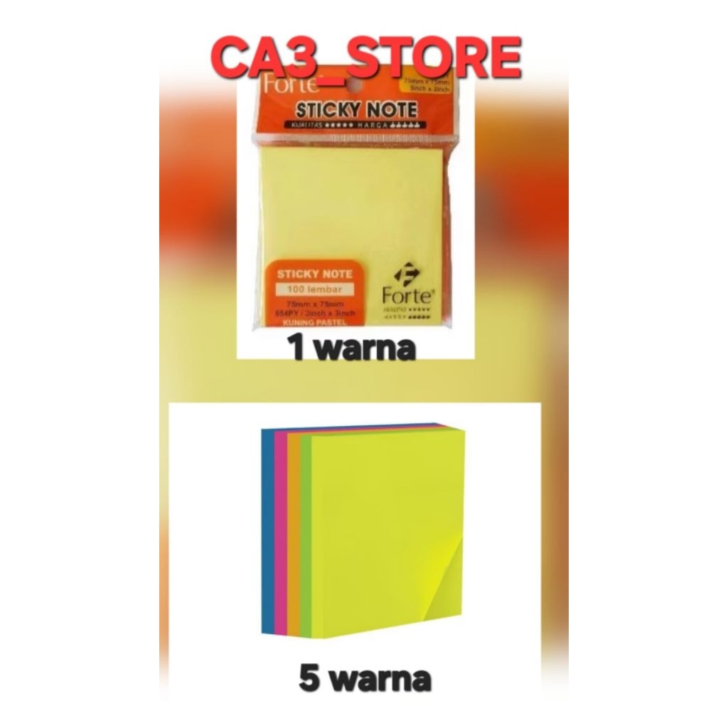 

Sticky NOTE/ Penanda buku 1 warna dan 5 warna