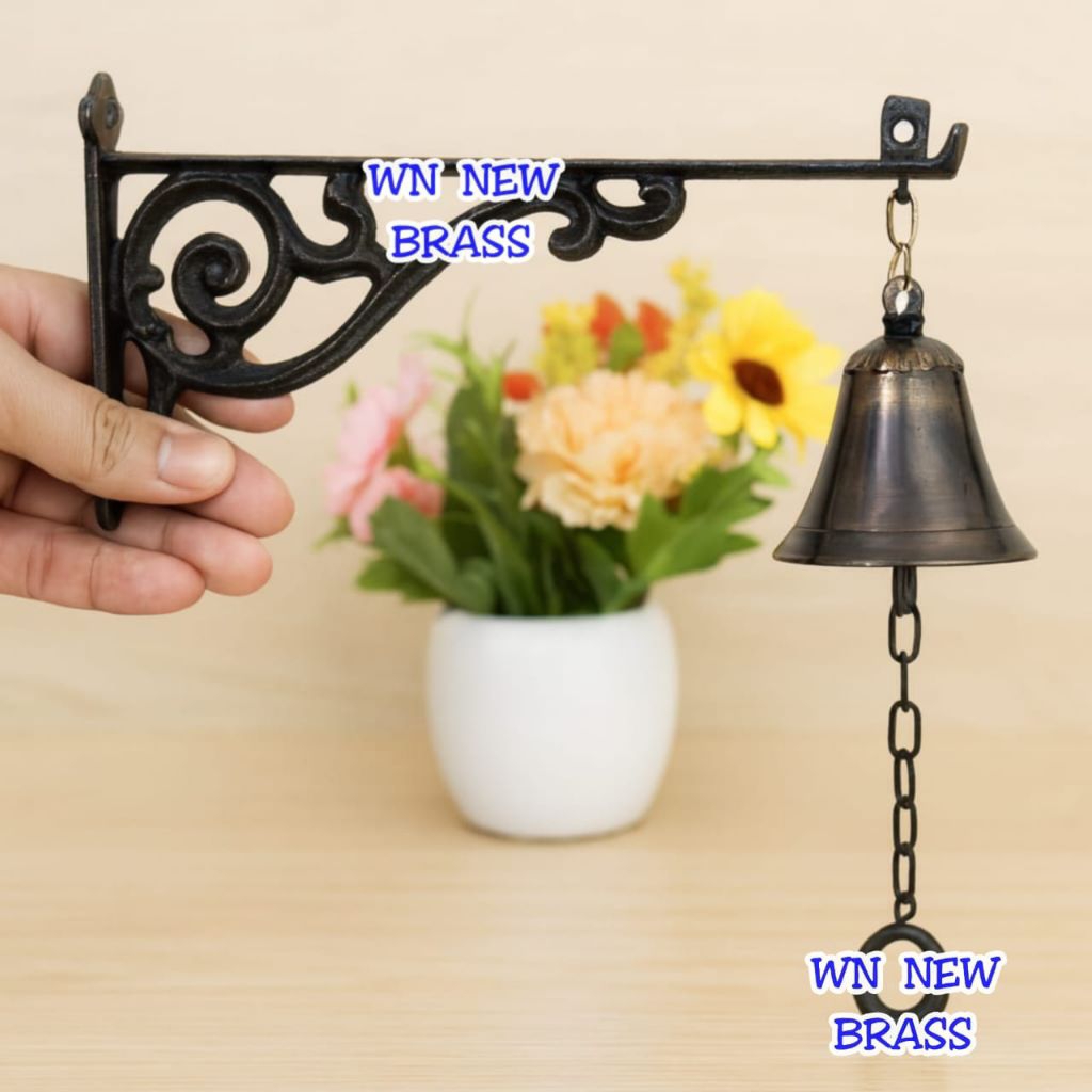 Bel Pintu Lonceng Rumah Pagar Klintingan Kuningan Antik 7 cm