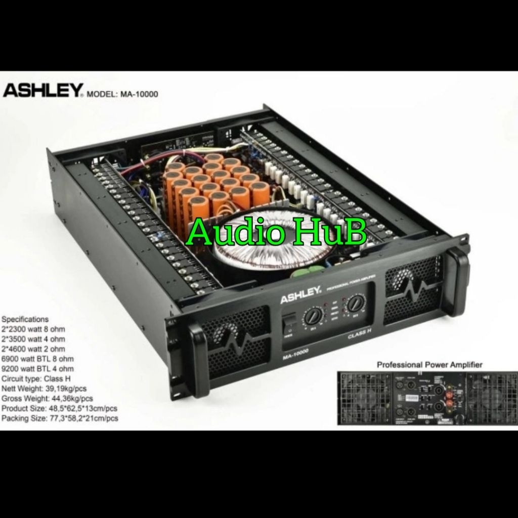 Power Amplifier Ashley MA 10000 MA10000 Original Garansi