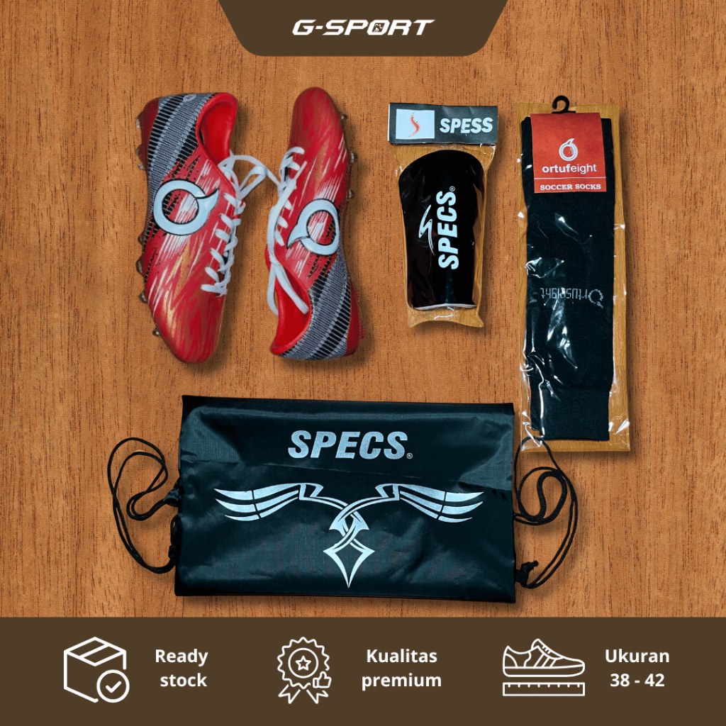 G-Sport - Sepatu Bola Paket Komplit Termurah | Sepatu Bola Dewasa Kaos Kaki Deker dan Tas
