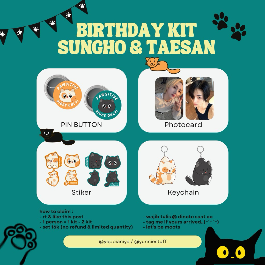 SUNGHO & TAESAN Birthday kit || BACA DESKRIPSI