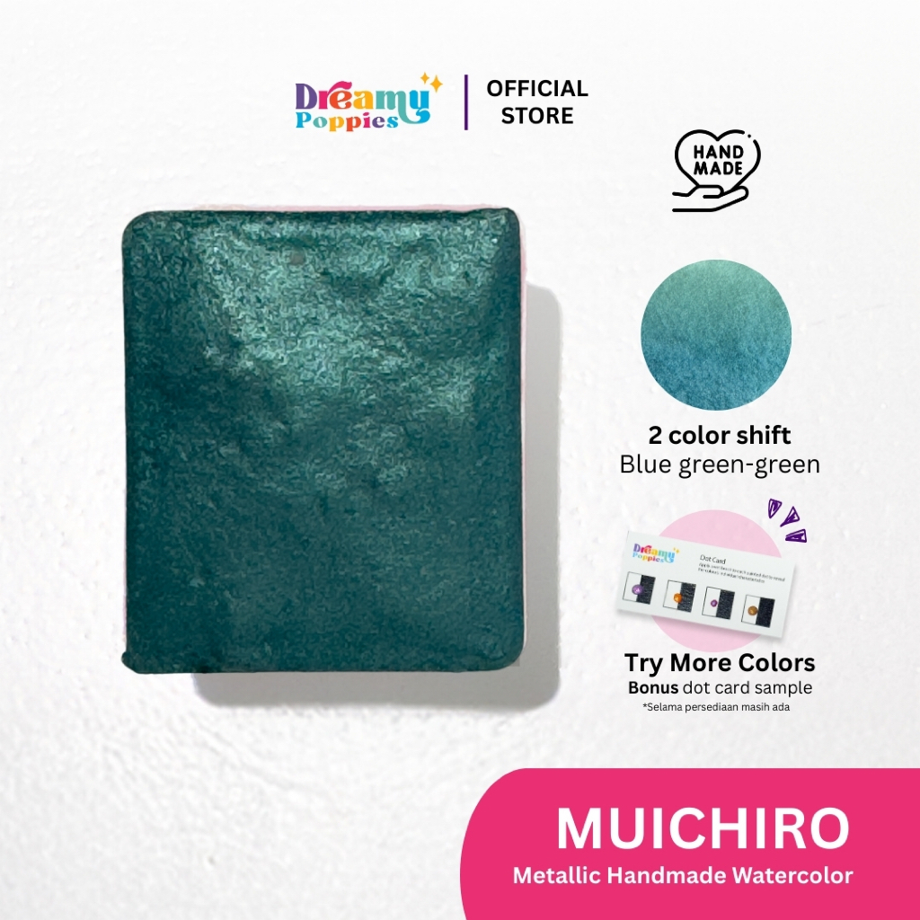 

Dreamy Poppies Muichiro Demon Slayer Inspired Handmade Mettalic Watercolor