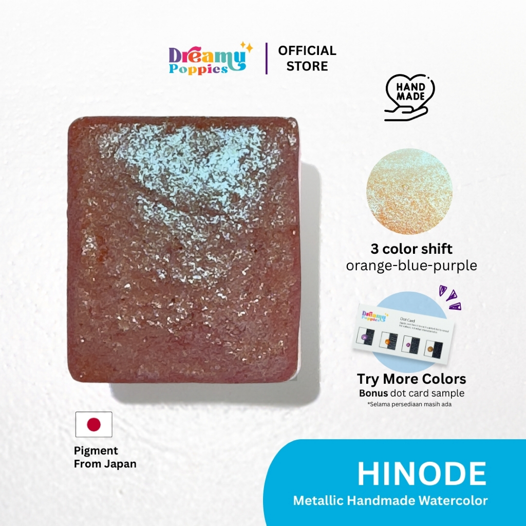 

Dreamy Poppies Duo Chrome Hinode Handmade Watercolor