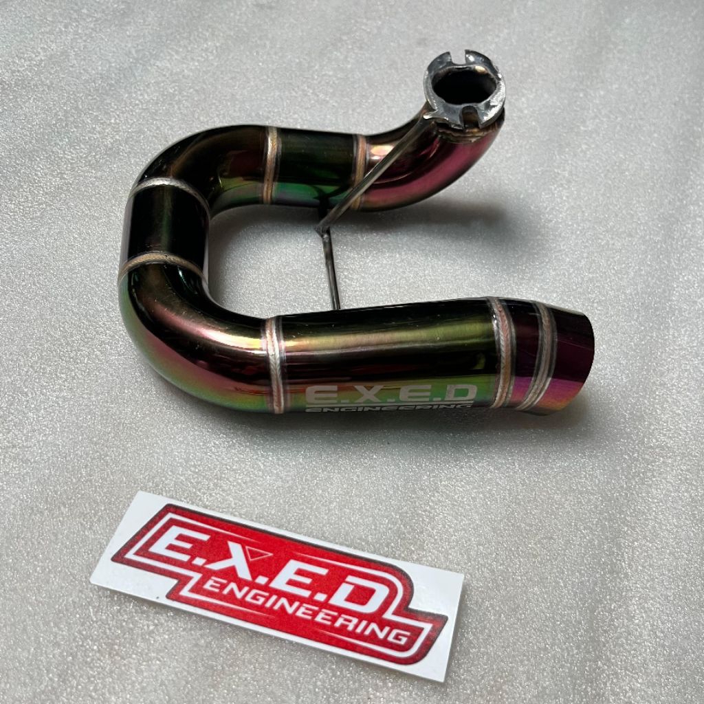 knalpot sprayer tu26 mesin 50cc minigp udang pelangi exed