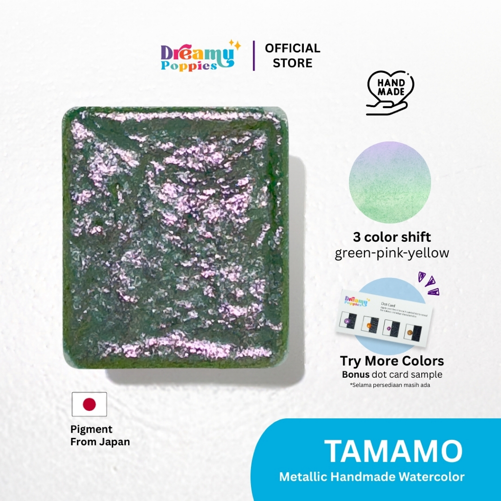 

Dreamy Poppies Duo Chrome Tamamo Handmade Watercolor