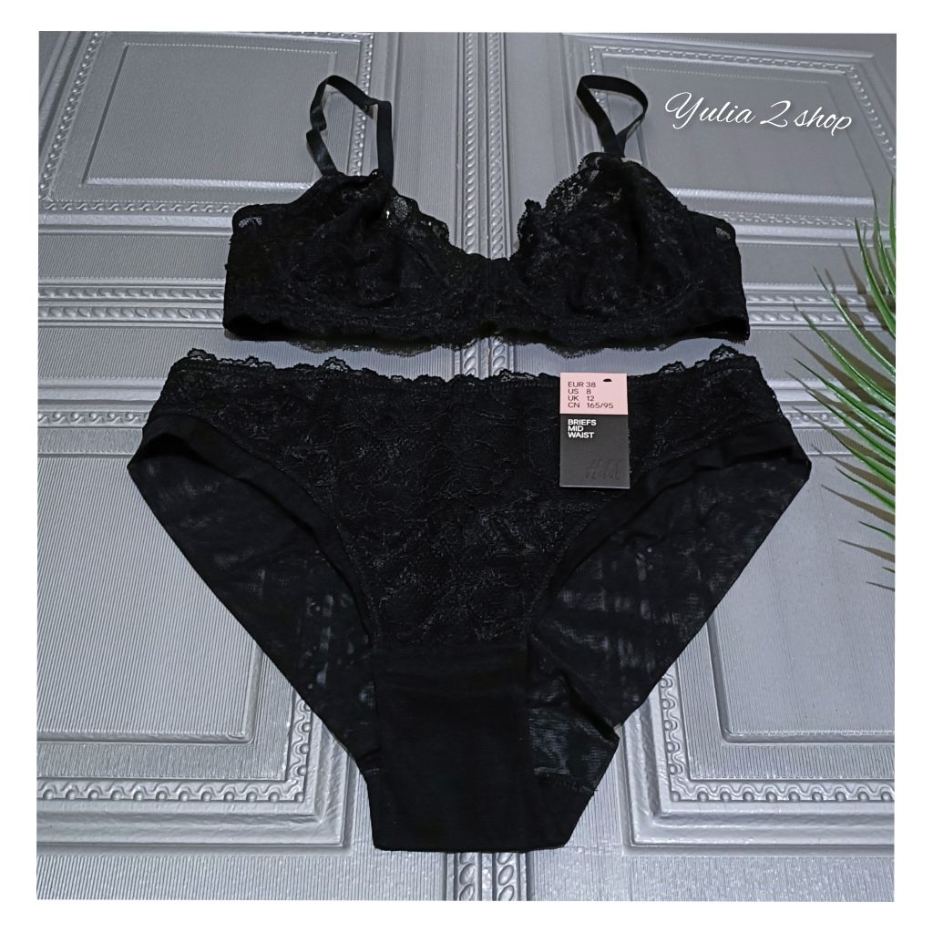 SALE NEW H&M BRA SET  WITH TAG LINGERIE PAKAIAN DALAM WANITA