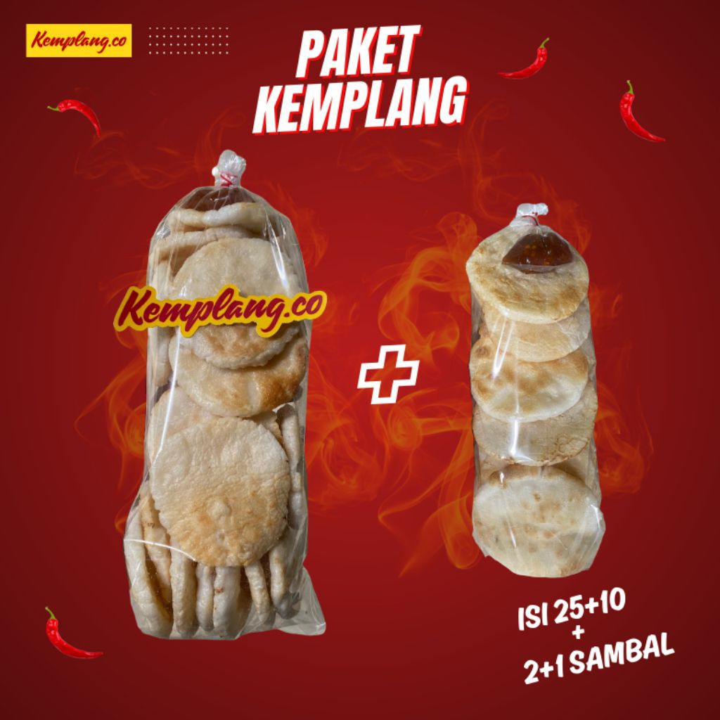 

PAKET KEMPLANG PANGGANG MEKAR ISI 25 + KEMPLANG PANGGANG MEKAR ISI 10 BONUS SAMBAL 3 ASLI IKAN LAMPUNG