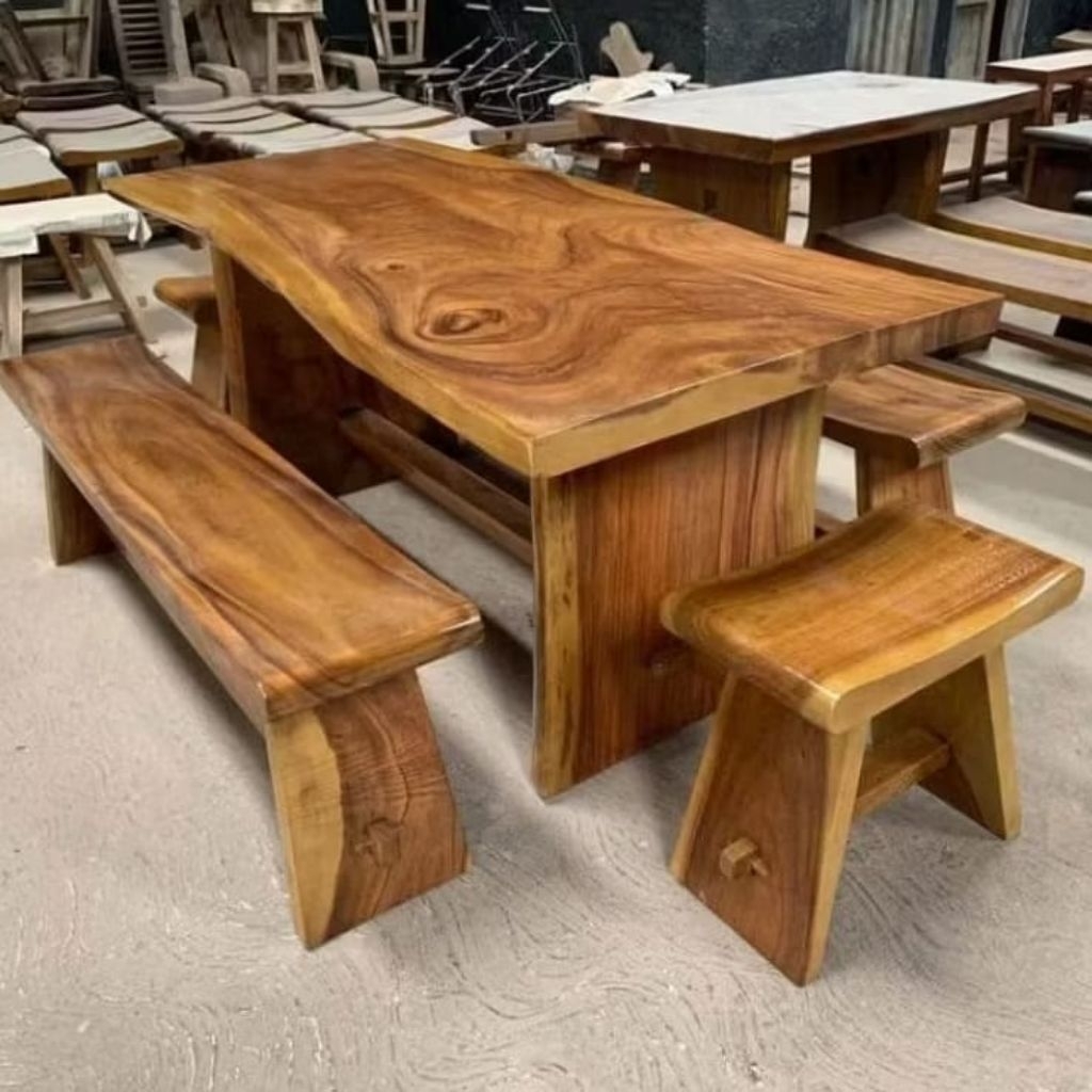 Set Meja Makan Trembesi || Meja Makan Trembesi