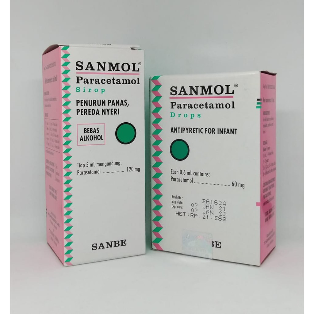 Sanmol Syrup & Sanmol Drop – Obat Penurun Panas & Pereda Demam Anak dan Bayi (Paracetamol)