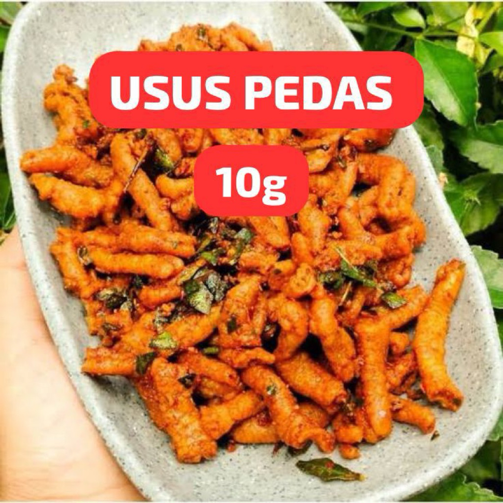 

Keripik Usus Crispy Pedas Daun Jeruk