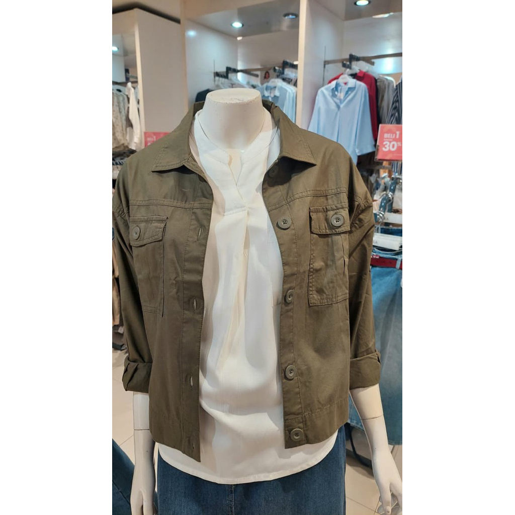 G33L4 Jaket semi jeans wanita