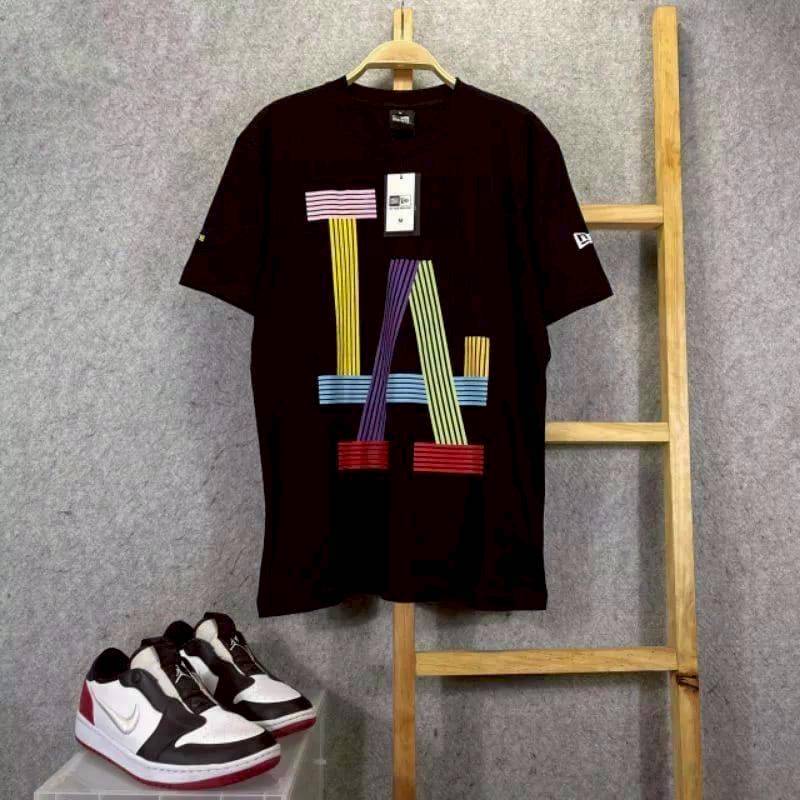 KAOS TSHIRT NEW ERA LA LOS ANGELES STRIP BLACK