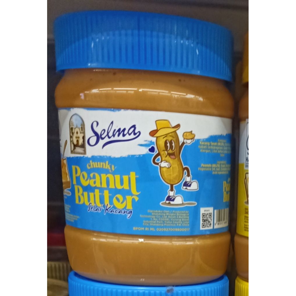 

Selai Kacang Oles Roti Selma Peanut Butter Chunky Creamy 340 Gr